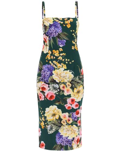 Dolce & Gabbana Garden Sheath Dress - Green