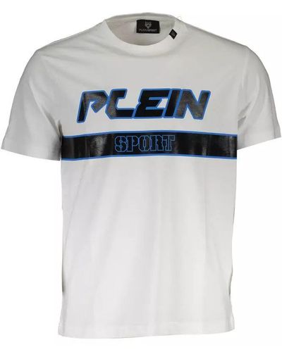 Philipp Plein White Cotton T - Grey