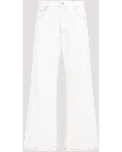 Jacquemus Off White Regenerative Cotton Le De Nimes Large Jeans