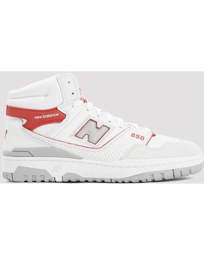 New Balance White Leather 650 Trainers