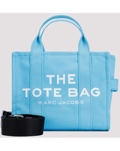 Marc Jacobs Aqua Cotton The Small Tote Bag - Blue