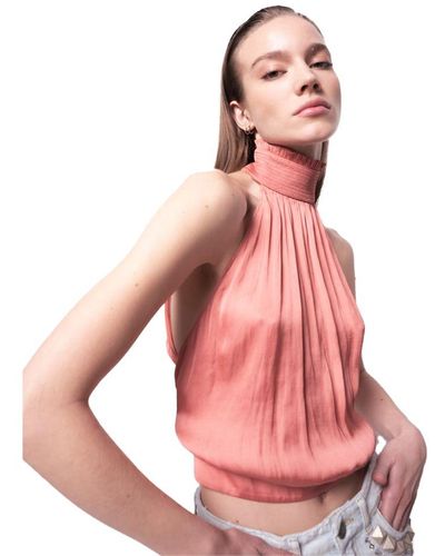 Pinko Pink Polyester Tops & T