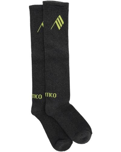 The Attico Logo Short Sports Socks - Black