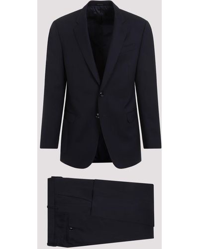 Giorgio Armani Dark Navy Blue Virgin Wool Suit
