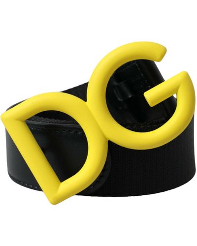 Dolce & Gabbana Elegant And Designer Belt - Yellow