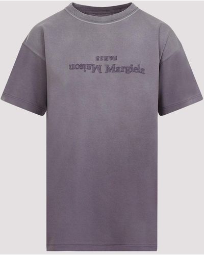 Maison Margiela Purple Aubergine Cotton T