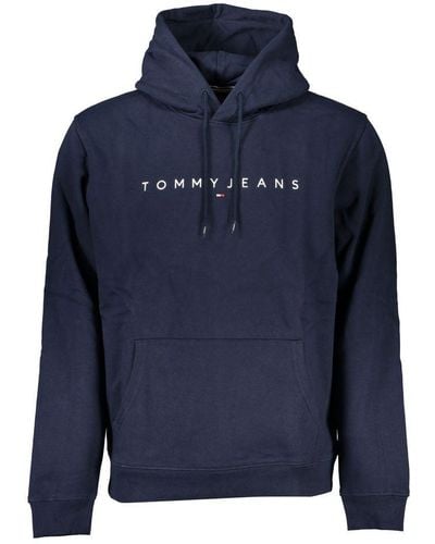 Tommy Hilfiger Elegant Long Sleeve Hooded Sweatshirt - Blue