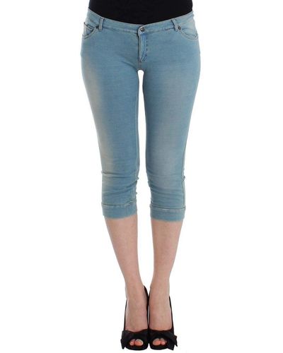 Ermanno Scervino Elegant Light Capri Jeans - Blue