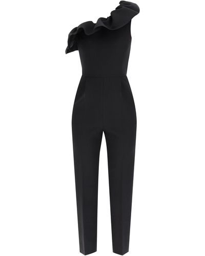 MSGM One-shoulder Jumpsuit - Black