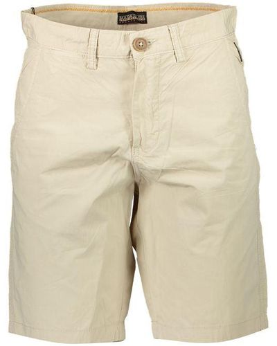 Napapijri Beige Cotton Jeans & Pant - Natural