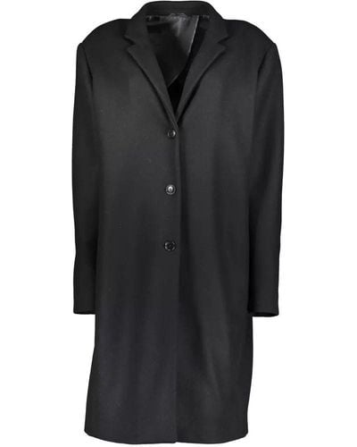 GANT Ele Long Sleeve Wool-blend Coat - Black