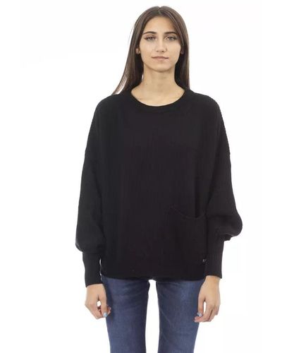 Baldinini Black Wool Sweater