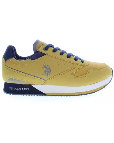 U.S. POLO ASSN. Yellow Polyester Trainer