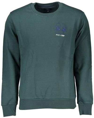 La Martina Emerald Crew Neck Cotton Sweater - Green