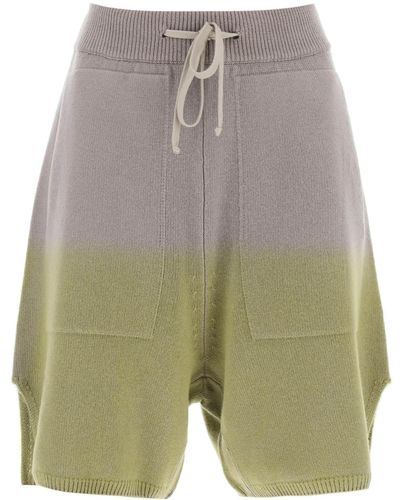 Moncler Loose Fit Cashmere Shorts - Gray