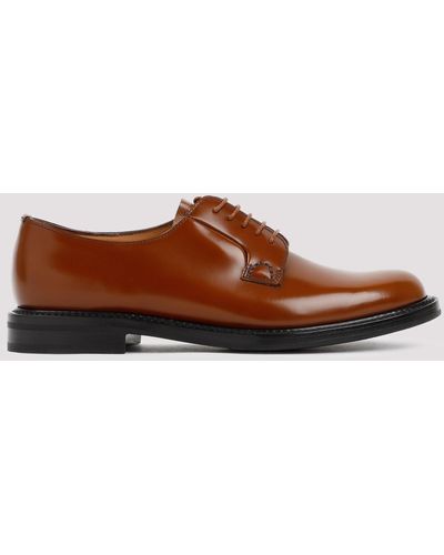 Church's Brown Leather Shannon Derby Shoes