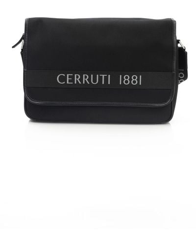 Cerruti 1881 Elegant Crossbody Logo Bag - Black