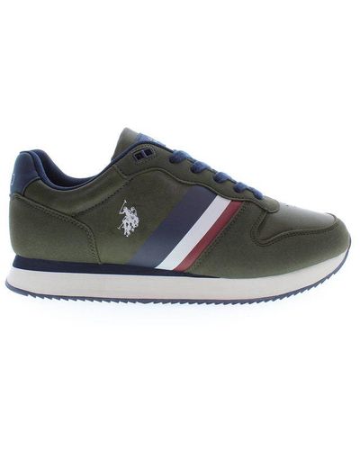 U.S. POLO ASSN. Chic Lace-Up Sports Trainers - Green