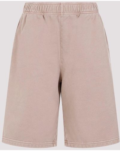 Prada Pink Cotton Shorts - Natural