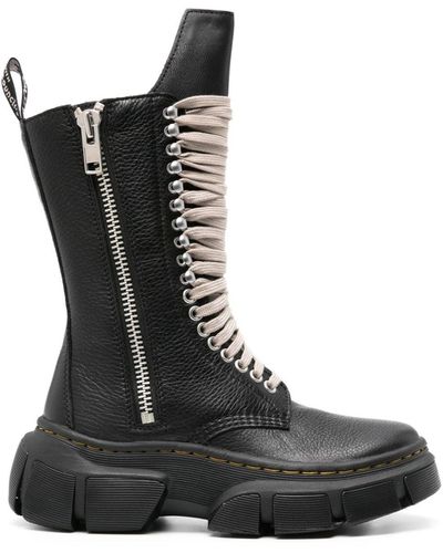 Rick Owens X 1918 Leather Boots - Black