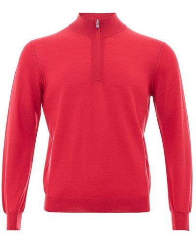 Gran Sasso Wool T-Shirt - Red