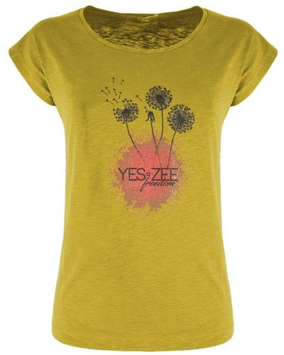 Yes-Zee Cotton Tops & T-shirt - Green