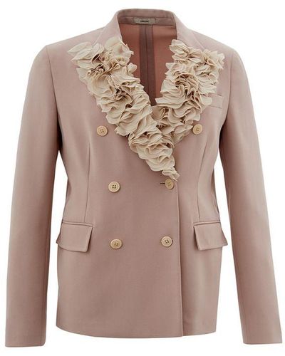 Lardini Polyester Jackets & Coat - Brown