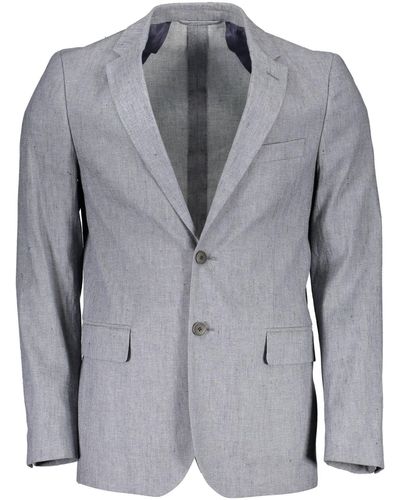 GANT Ele Linen-Cotton Blend Jacket - Grey