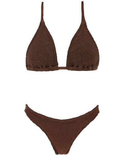 Hunza G Tammy Bikini Set For - Brown