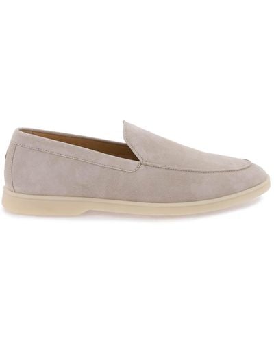 Henderson Suede Loafers - Natural