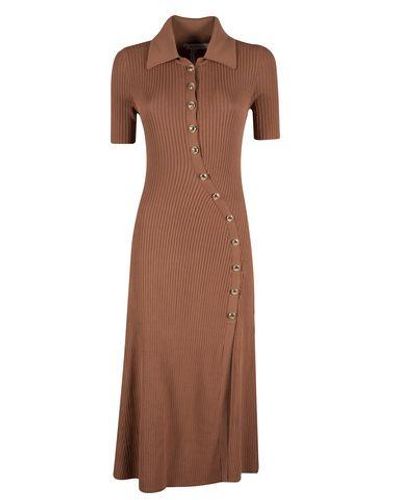 Yes-Zee Brown Viscose Dress