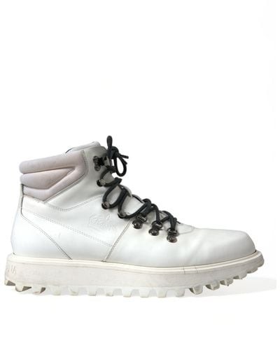 Dolce & Gabbana Pristine Italian Ankle Boots - Natural