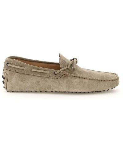 Tod's Gommino Loafers With Laces - Gray