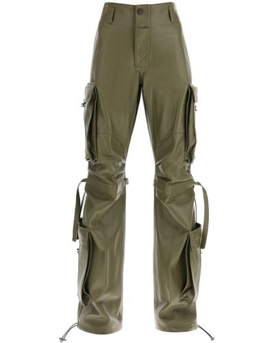 DARKPARK Lilly Cargo Pants In Nappa Leather - Green