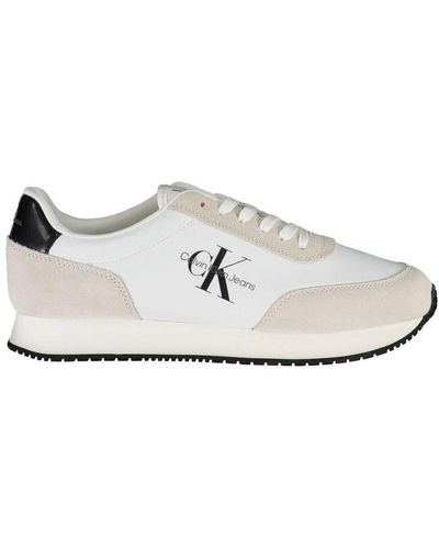 Calvin Klein Sophisticated Trainers With Contrast Details - White