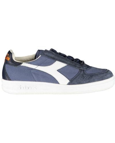 Diadora Chic Contrast Lace-Up Trainers - Blue
