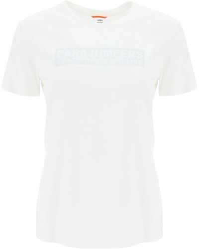 Parajumpers Box Slim Fit Cotton T-Shirt - White