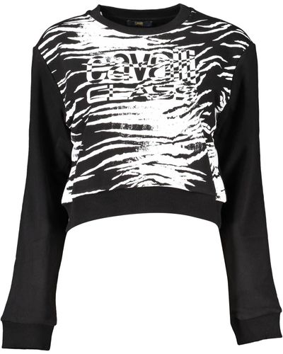 Class Roberto Cavalli Black Cotton Sweater