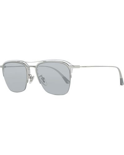 Police Spl783 Mirrored Square Sunglasses - White