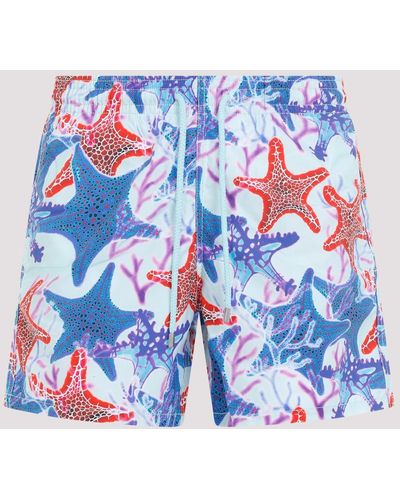 Vilebrequin Multicolour Moorea Stars Swim Shorts - Blue