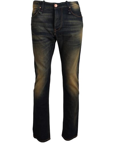 Acht Wash Cotton Denim Slim Fit Jeans - Black