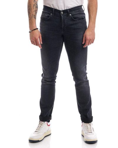 Dondup Elevated Stretch Jeans For Sophisticated Style - Blue