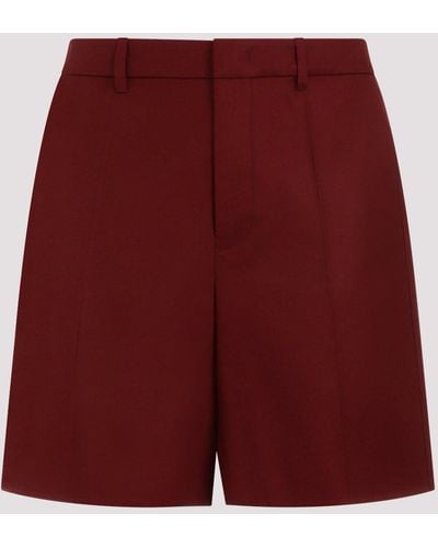 Valentino Rubin Red Cotton Shorts - Purple