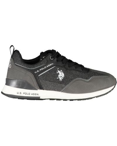 U.S. POLO ASSN. Chic Sports Trainers With Vibrant Details - Black