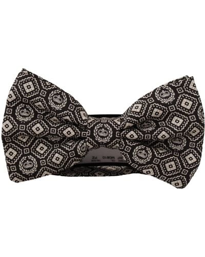 Dolce & Gabbana Elegant Silk Bow Tie - Black