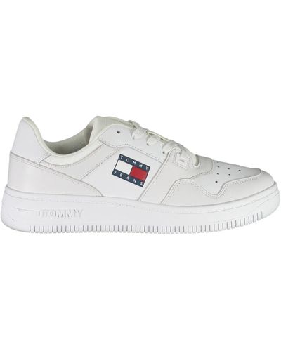 Tommy Hilfiger White Polyester Trainer - Multicolour