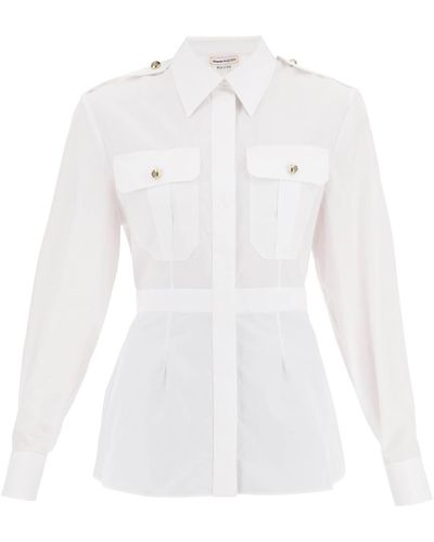 Alexander McQueen Poplin Shirt - White