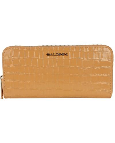 Baldinini Beige Leather Wallet - Natural