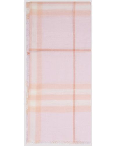 Burberry Cameo Pink Wool Scarf