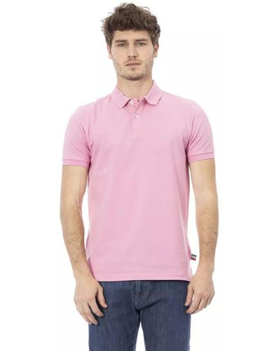 Baldinini Pink Cotton Polo Shirt - Purple